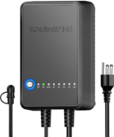 SUNVIE 60W Low Voltage Landscape Transformer with Timer and Photocell Sensor, 120V AC to 12V DC Landscape Lighting Transformer Weatherproof Low Voltage Transformer for Landscape Lights Pathway Lights by SUNVIE