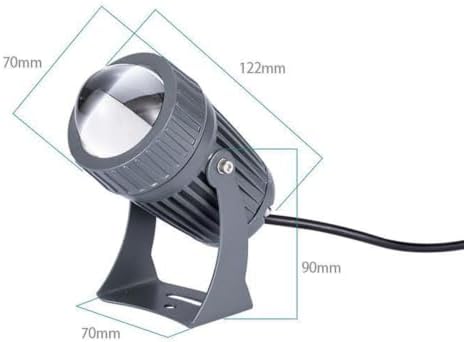 LED Wall Washer, 10W Spotlight Narrow Beam Spotlight, Outdoor Wall Lamp Landscape Lighting, IP67 Outdoor Waterproof Long-Range Spotlight, for Garden Courtyard Lighting(Yellow,10W(ac85-265V)) - Image 2