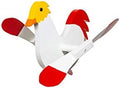 White Rooster Whirligig/Whirly Bird Garden Spinner Lawn Decoration Amish-Made by Dress+The+Yard