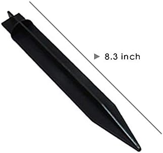 Solar Lights, 43" Flickering Flames Torch Lights Outdoor Waterproof Landscape Decoration Lighting 4-Pack + 4 PCs Plastic Spikes for Solar Flame Torch Lights Solar Torch Lights Replacement ABS Ground S - Image 6