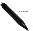 Solar Lights, 43" Flickering Flames Torch Lights Outdoor Waterproof Landscape Decoration Lighting 4-Pack + 4 PCs Plastic Spikes for Solar Flame Torch Lights Solar Torch Lights Replacement ABS Ground S - Image 6