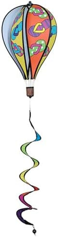 Hot Air Balloon Hanging Garden Spinner 16" - Vibrant Flip Flops in the Sand Design, Weather-Resistant Outdoor Decor, Durable & Lightweight for Patios, Yards, and Gardens - Eye-Catching Wind Spinner by PREMIERKITES