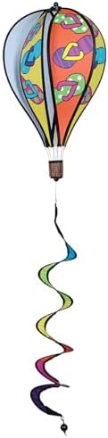 Hot Air Balloon Hanging Garden Spinner 16" - Vibrant Flip Flops in the Sand Design, Weather-Resistant Outdoor Decor, Durable & Lightweight for Patios, Yards, and Gardens - Eye-Catching Wind Spinner by PREMIERKITES