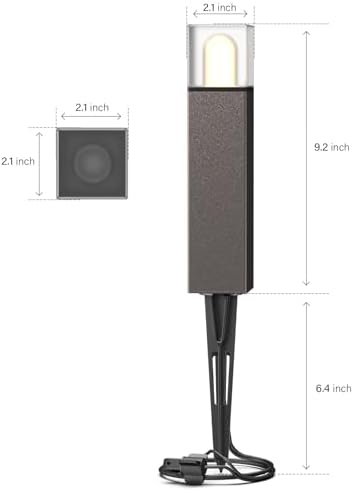 GOODSMANN 12V AC Low Voltage LED Bollard Path Lights Bronze Finish 8PK - Image 4