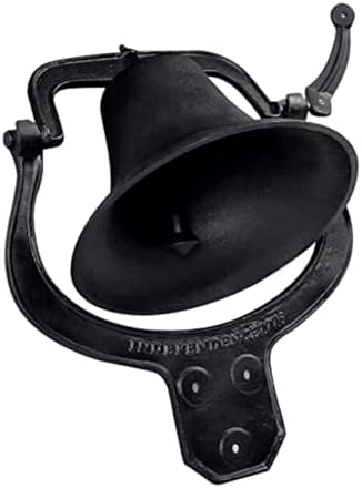 14'' Large Heavy Cast Iron Dinner Bell Antique Vintage Style Farmhouse Bell by tonchean