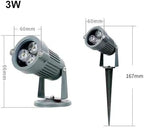 Rotation Spotlight - Led Beam Light, 220V Ground-Mounted Tree LED Floodlights, IP65 Waterproof Lawn Landscape Garden Lights, Outdoor Landscape Lamp(Blue,B-6W) - Image 2