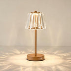 Oneach 13" Small Crystal Cordless Table Lamp, Touch Rechargeable Desk Lamps by Oneach