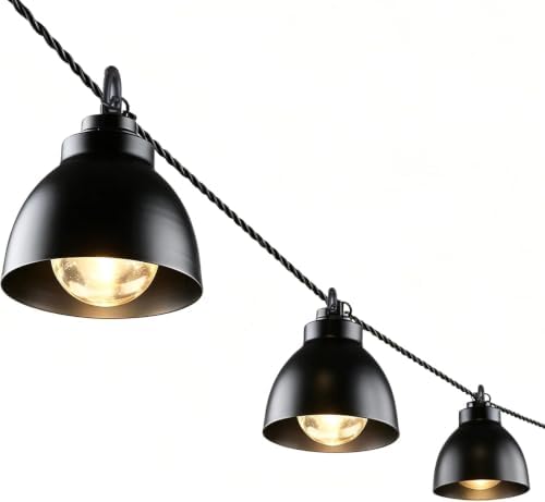 Cafe Lights Outdoor Waterproof String Lights 11FT Bistro Light 4 PC by Godappe