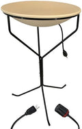 BestNest Heated Bird Bath with Metal Stand and 25' Lock-N-Dry Cord – 20" Diameter, Thermostatically Controlled Heater for Winter Use, Outdoor Bird Bath with Safe Power Connection by BestNest