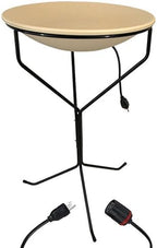 BestNest Heated Bird Bath with Metal Stand and 25' Lock-N-Dry Cord – 20" Diameter, Thermostatically Controlled Heater for Winter Use, Outdoor Bird Bath with Safe Power Connection by BestNest