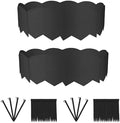 30Pcs 30Ft Black Landscape Edging Border Decorative Garden with Stakes Kits by AMURS