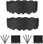 30Pcs 30Ft Black Landscape Edging Border Decorative Garden with Stakes Kits by AMURS