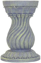 Echo Valley 9178 Serpentine Resin Pedestal Column Outdoor Décor for Lawns and Gardens for Gazing Globe or Sundial, Gray, 8.5 x 12.13 inches - Image 2