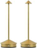 LED Rechargeable Cordless Table Lamps Gold by KROPTIBTableLamp