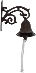 Cast Iron Hanging Bell Rustic Wall Decor Xmas Indoor Outdoor by Milisten