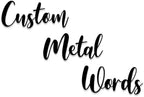 Personalized Metal Words, Custom Script Wall Lettering, Cursive Name or Text Sign for Bedroom, Nursery, Home, Office, Indoor or Outdoor Decor by ENFODREAM