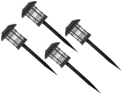 Kichvoe 4 Pack Solar Pathway Light for Lawn and Garden Borders Ip65 by Kichvoe