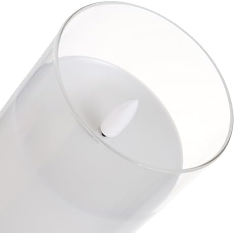 Color Changing Flameless Candles Glass LED Pillar Candles with Remote Timer - Image 7