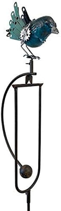 Esschert Staked Metal Mechanical Bluebird Rocker, 54" H by Esschert+Design+USA