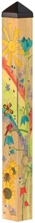 Studio M Art Pole Outdoor Decorative Accessory for Landscaping, Gardens, and Yards, 40 Inches Tall Weather Resistant PVC with Vinyl Wrap, Miss You - Image 2