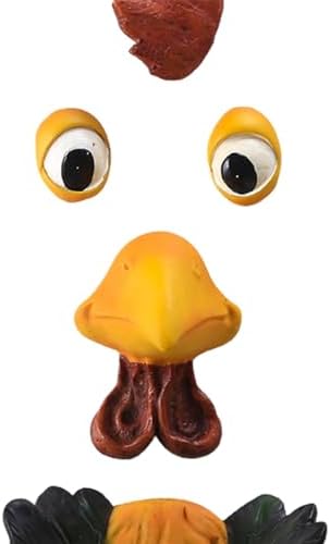 Tree Face Bird Feeder Decor Garden Decoration,Tree Hugger Yard Art Garden Decoration,Creative Multifunctional Cute Statue Yard Art Tree Hugger Sculpture for Outdoor - Pig(Chicken) - Image 3