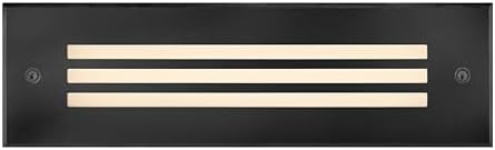 Hinkley Sparta Dash Large 12V Louvered Brick Light, Stainless Steel Black by Hinkley