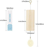 Chakra Chimes Natural Bamboo Wind Chimes Meditation Chord Windchime Wind Bell for Home Decoration Zen Mindfulness Throat Chakra - Image 3