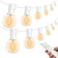 G40 Outdoor String Lights 150FT with 150+6 Bulbs,Remote & Dimmer Included by Skeerei