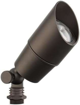 Amped Landscape Lighting 12V Accent Spot Light with MR16 Socket in Bronze Powder Coated Aluminum by EastGroveHome