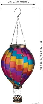 Regal Art & Gift Hot Air Balloon Solar Lantern, Hanging Outdoor Waterproof - Image 3