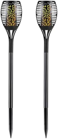 96 LED 3-Lighting Modes Solar Torch Light Dancing Flickering Flame Lamp (2 Pack) by RELIGHTABLE