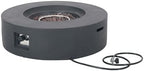 Outdoor Propane Fire Pit Table for Outside Patio, 39 Inch Concrete Fire Pit Table, Round Gas Fire Pit for Garden, Pool, Backyard, 50,000 BTU, Free Lava Rocks, Dark Gray - Image 6