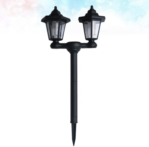Unomor Solar Garden Light Dual-Head Hexagonal Lawn Ground Plug Lamp Waterproof Solar Stick Light for Outdoor Pathway and Yard Decoration - Image 6