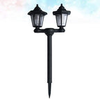 Unomor Solar Garden Light Dual-Head Hexagonal Lawn Ground Plug Lamp Waterproof Solar Stick Light for Outdoor Pathway and Yard Decoration - Image 6