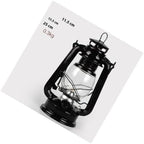 2pcs Vintage Iron Kerosene Lamp with Glass, Windproof Portable Lantern - Image 2