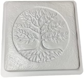 Tree of Life Stepping Stone Mold, Concrete Stepping Stone Mold, Garden Decor Mold, 16'' Square by Garden+Molds