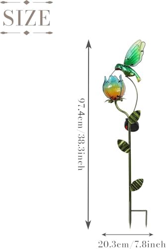 6 Pack Solar Lights (Flower & Animal Solar Light Green) - Image 2