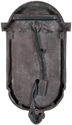 Kenroy Home San Pablo Indoor/ Outdoor Wall Fountain with Bronze Finish, Classic Style, 35" Height, 9" Width, 19.5" Depth - Image 6