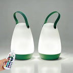 2-Pack Rechargeable Outdoor Table lamp with Handle,RGB and Remote by MIUWLXT