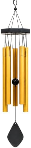 YATSKIA Large Aluminum Wind Chimes for Outside Clearance 24" Gold by YATSKIA