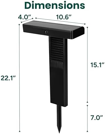 TECHKO Outdoor T-Shaped Solar Pathlight with Motion Sensor - Image 7