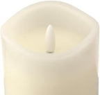 Stonebriar LED Pillar Candles — Remote & Timer, Real Wax Flameless Candles for Home Décor, Weddings & Events, Pack of 6, Ivory, 3" x 6" - Image 3