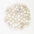 River Rocks - Natural Polished White Pebbles, 0.5-1 inch, 40 lbs - Perfect for Indoor Planting, Vase Filling, Aquarium Decoration, and Garden Landscaping (White, Weight: 40 LB) by LOOIOOJ