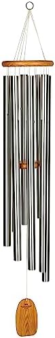 Woodstock Wind Chimes Garden Decor for Outside Outdoor Patio Decor 56" Inspirational and Memorial Sympathy Wind Chime Porch Decor Gregorian Wind Chime Baritone Deep Toned Sound Silver Wind Chimes(GBS) by WoodstockChimes