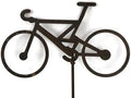 Hobby and Leisure Style Rustic or Powder Coated Metal Garden Stake or Stand (Bicycle 23" Tall Including Stake, Naturally Rusted) by Handmade