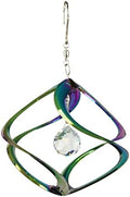 Red Carpet Studios The Original Helix Cosmix Wind Spinner Indoor/Outdoor 3-Dimensonal Garden Decor, 11-Inch, Rainbow - Crystal by RedCarpetStudios