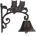 Cast Iron Dinner Bell Wall Hanging Bell Welcome Sign, Manually Shaking Doorbell for Garden Wall Decoration by Unknown