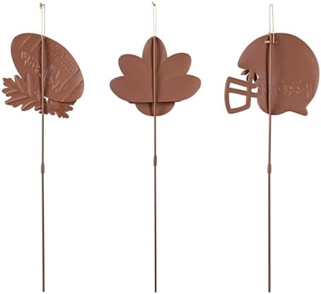 Glitzhome 24" H Set of 3 Thanksgiving Metal Football Turkey Yard Stakes, Fall Metal Football Turkey Outdoor Garden Stakes for Fall Indoor Outdoor Decorations Autumn Farmhouse Walkway Decor - Image 4
