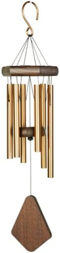 Nature’s Melody Premiere Grande Tunes Wind Chimes – Outdoor Windchime with 6 Tubes Tuned to E Pentatonic Scale, Rustproof Aluminum, Beech Wood & S Hook Hanger for Sympathy, Memorial Gift or Zen Garden by Nature%27s+Melody