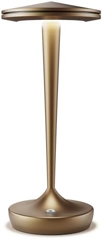 Rechargeable Table Lamp Cordless LED Touch Light Bronze by Tpczqj